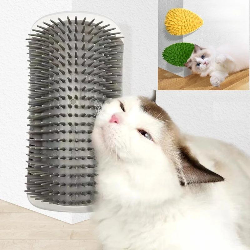 Cat Scratcher Massager & Grooming Brush for Pets