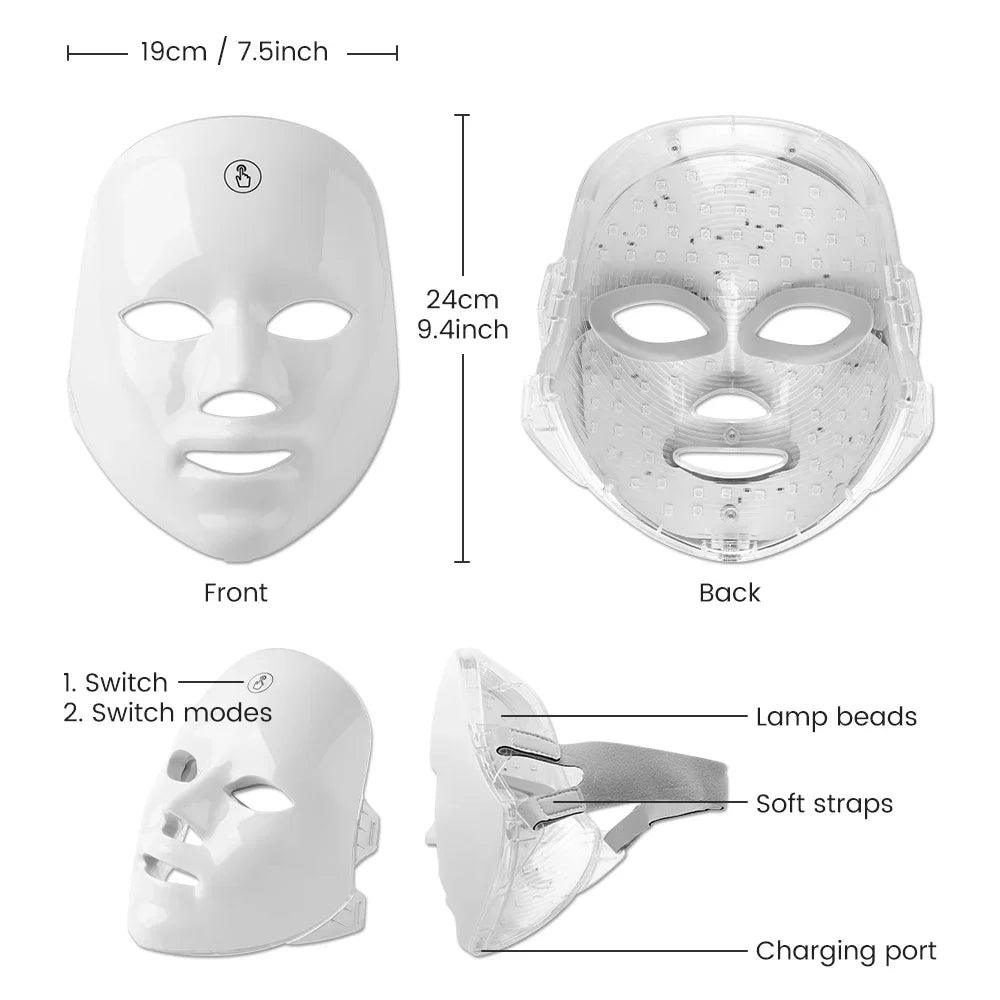 7-Color LED Face Mask | Skin Rejuvenation & Light Therapy