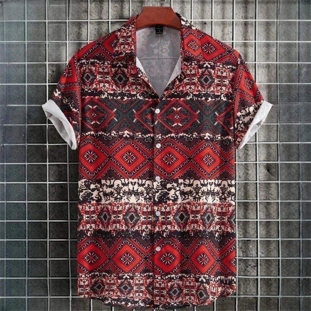 Vintage Hawaiian Shirt for Men – Retro Short Sleeve Top