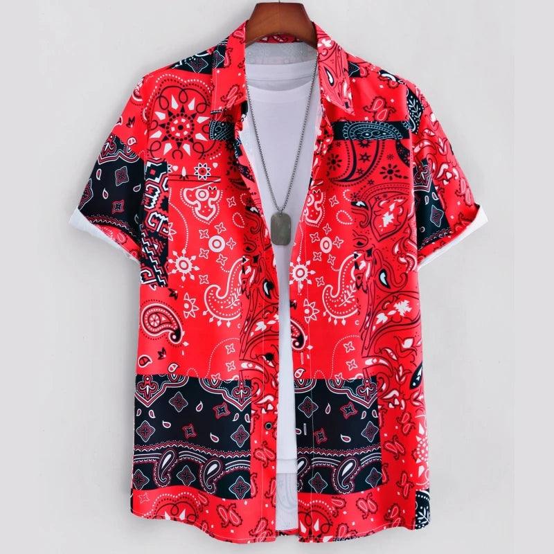 Vintage Hawaiian Shirt for Men – Retro Short Sleeve Top