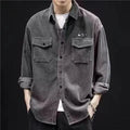 Casual Corduroy Jack met coltrui – Heren Lente & Herfst Kleding