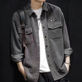 Casual Corduroy Jack met coltrui – Heren Lente & Herfst Kleding