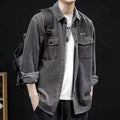 Casual Corduroy Jack met coltrui – Heren Lente & Herfst Kleding
