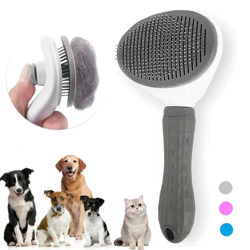 Zelfreinigende kam voor het verwijderen van dierenhaar voor honden en katten