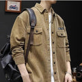Casual Corduroy Jack met coltrui – Heren Lente & Herfst Kleding