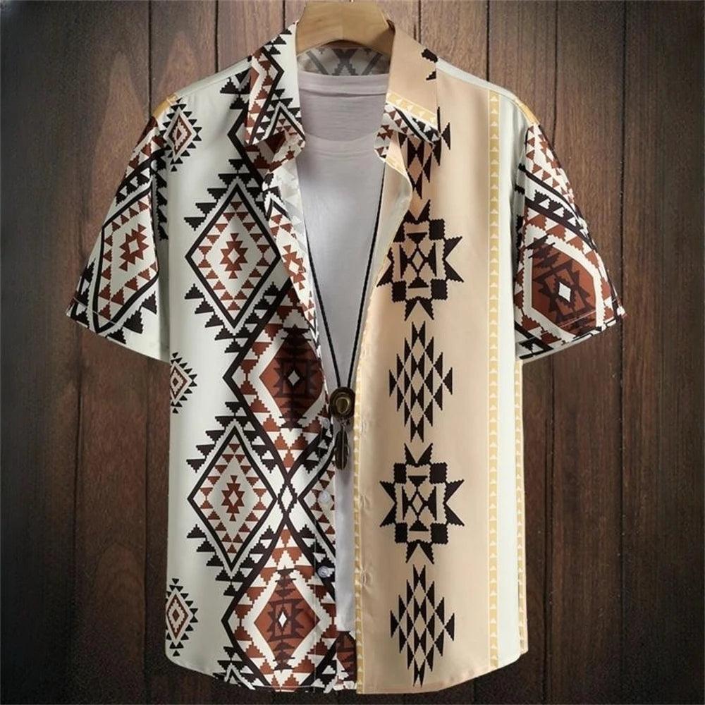 Vintage Hawaiian Shirt for Men – Retro Short Sleeve Top