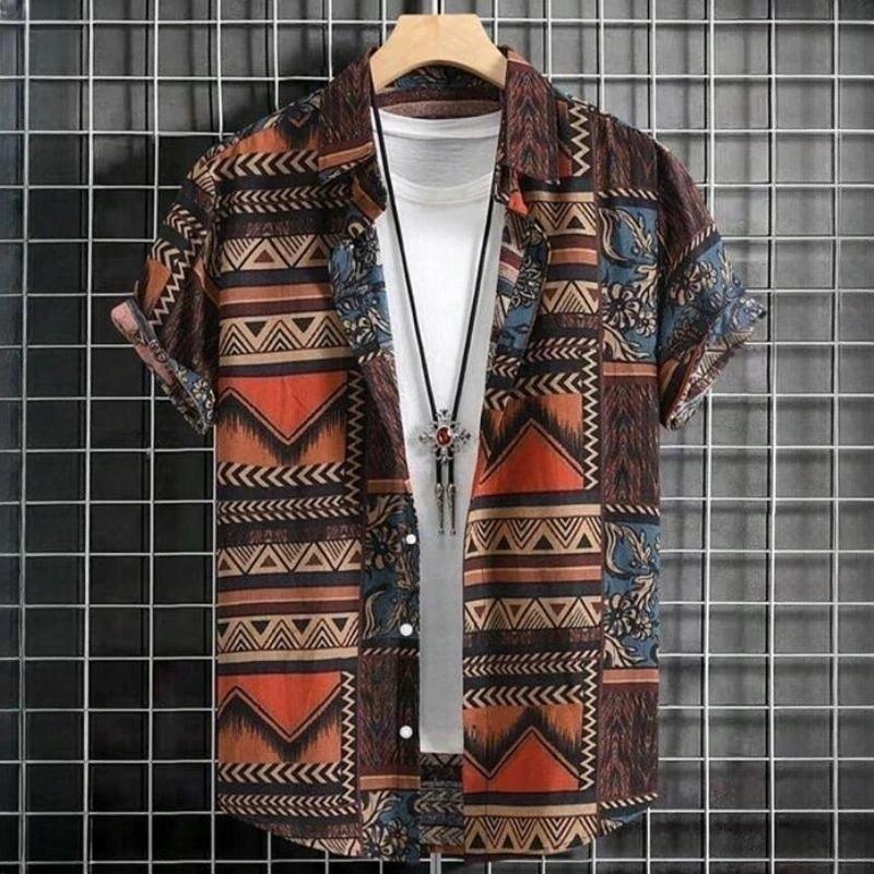 Vintage Hawaiian Shirt for Men – Retro Short Sleeve Top