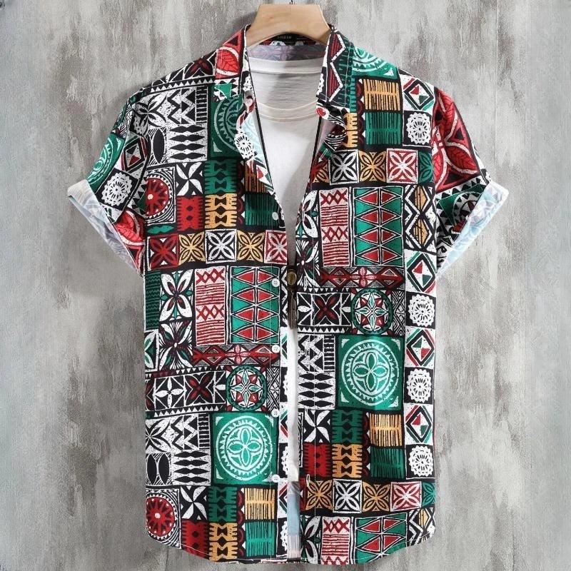 Vintage Hawaiian Shirt for Men – Retro Short Sleeve Top