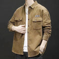 Casual Corduroy Jack met coltrui – Heren Lente & Herfst Kleding
