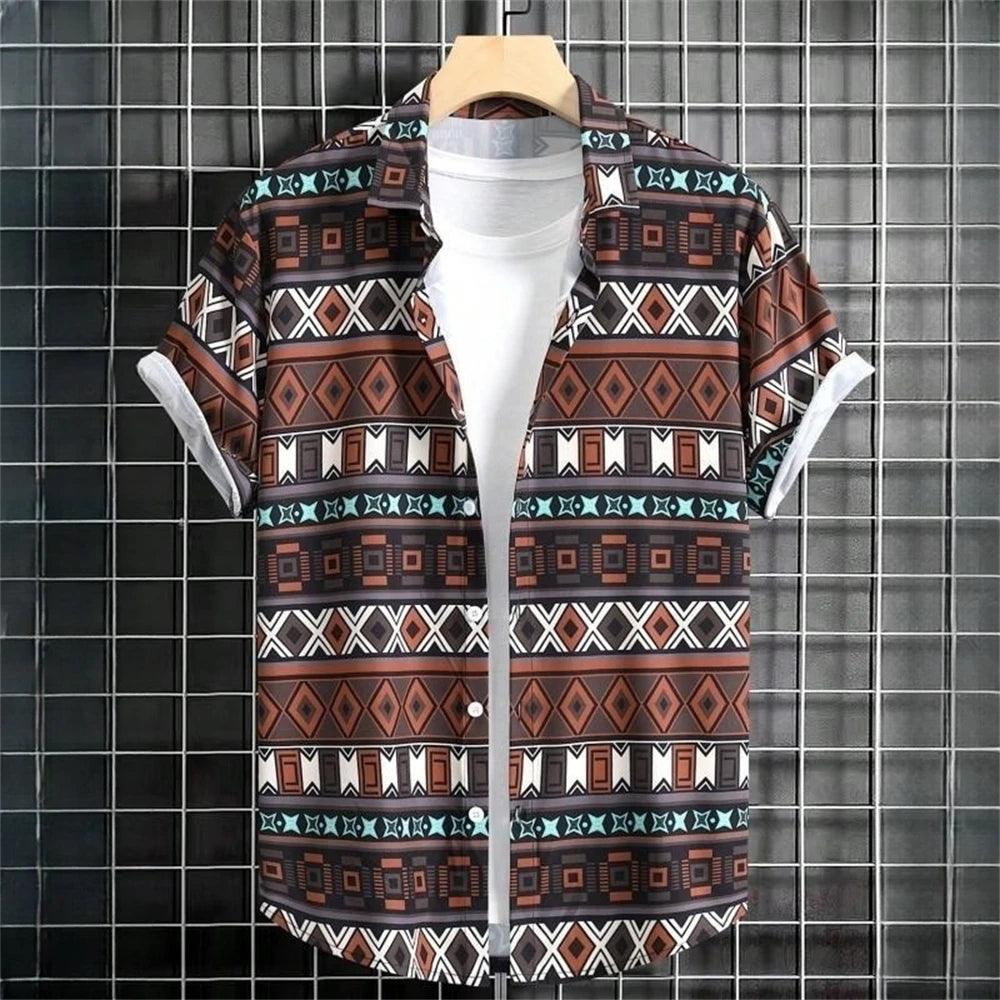 Vintage Hawaiian Shirt for Men – Retro Short Sleeve Top